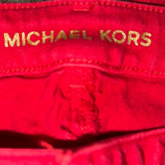 Michael Kors Red Denim Women’s Jeans - Picture 4 of 5